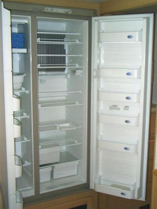  The refrigerator's interior.